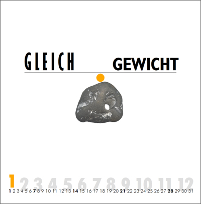 steinkalender gleichgewicht